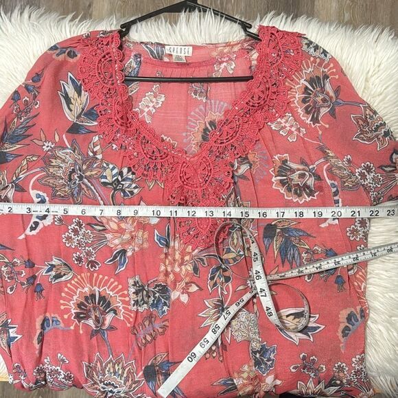 SPENSE FLORAL BLOUSE SIZE LARGE - Picture 5 of 8